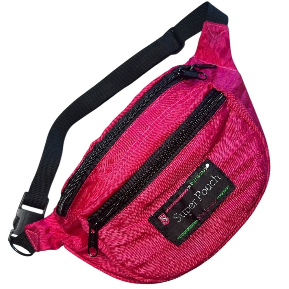 VTG Y2K Super Pouch By Shalamex Pink Fanny Pack, Size adjustable.